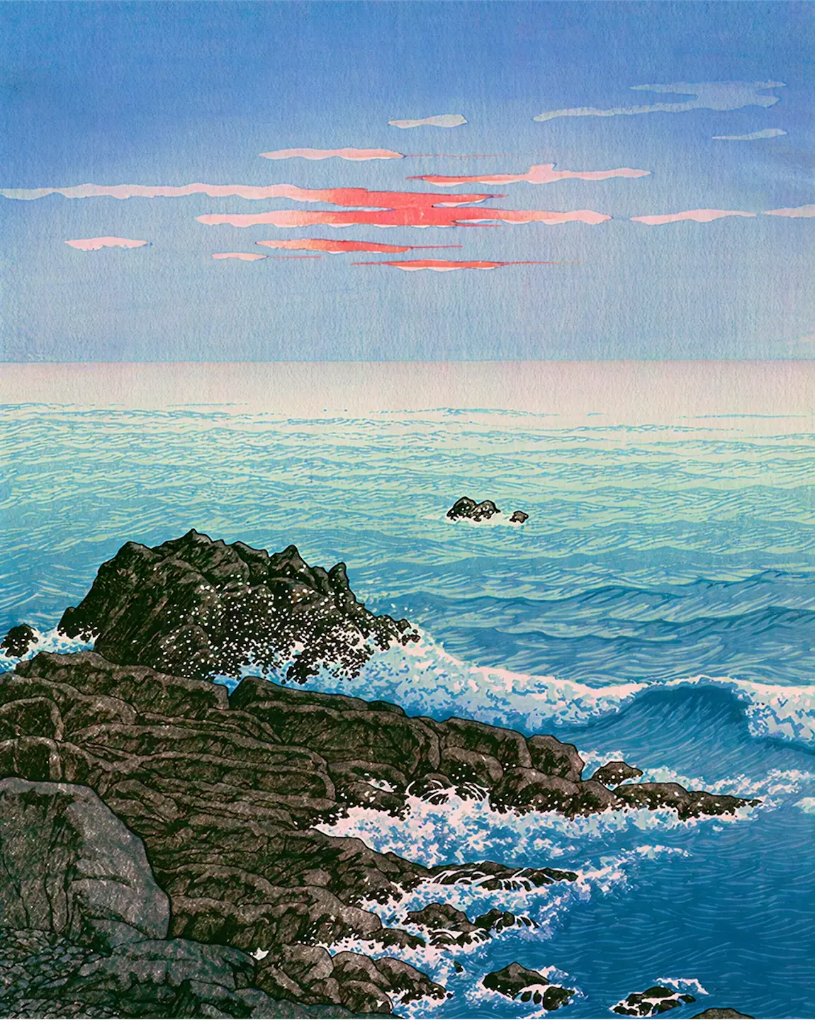 Kawase Hasui, Matinée au Cap Unibo 1931