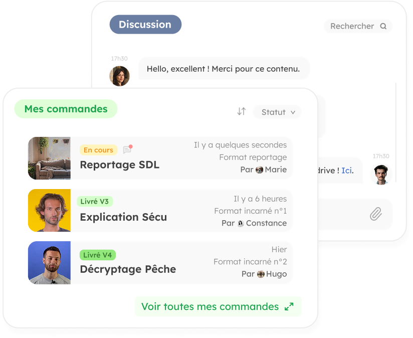 Interface de commander